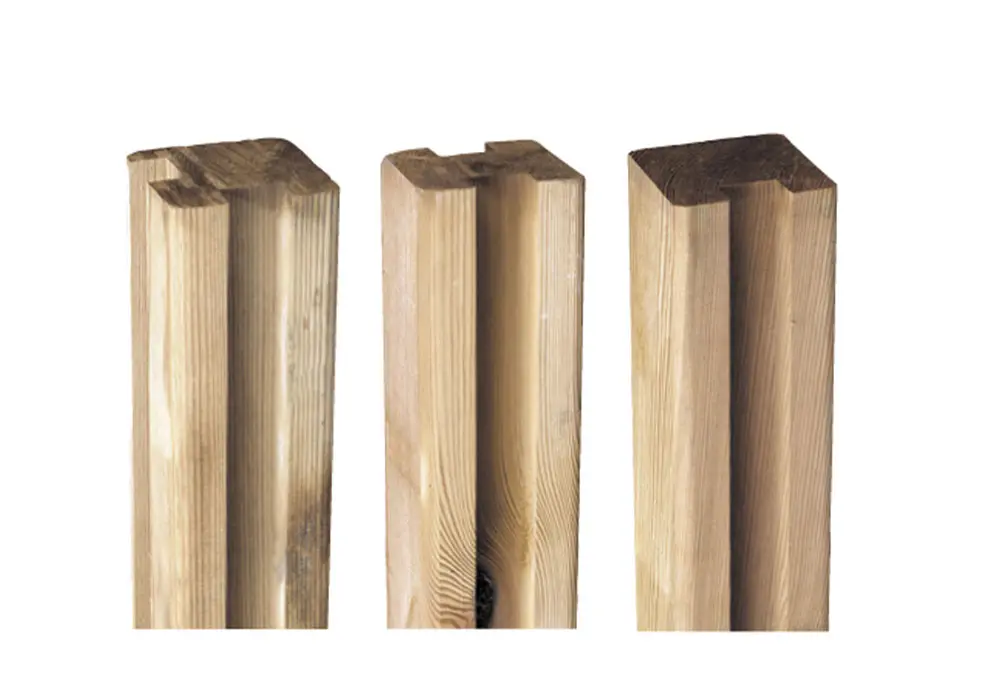 Gleufpaal 90 x 90 x 2700mm