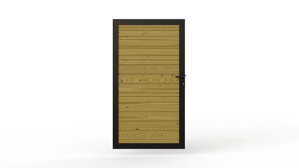 DS Design enkele draaipoort - Massief plank
