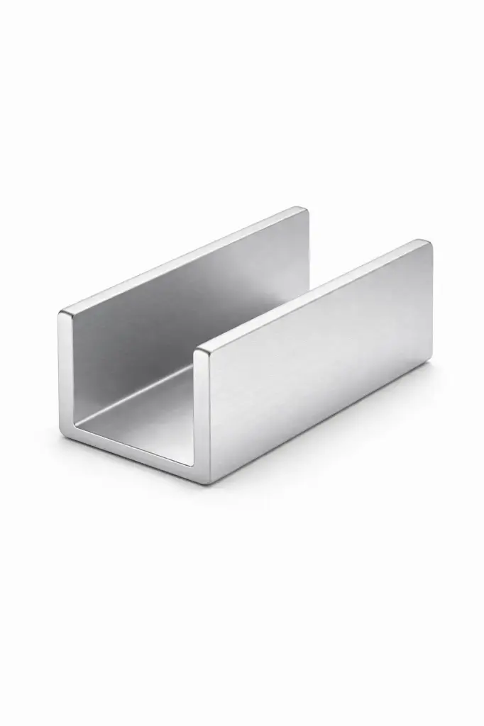 Plaathouder aluminium U profiel (6cm)