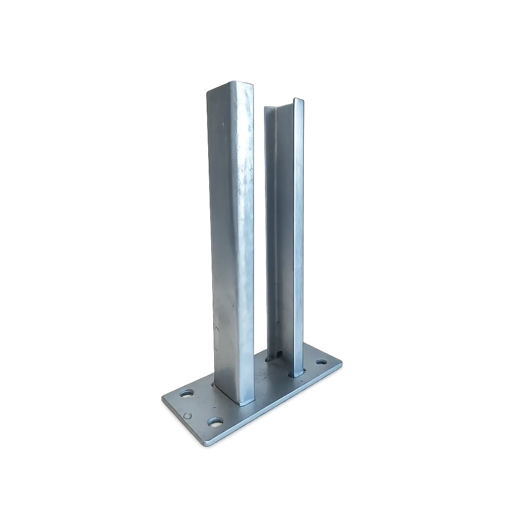 Paalvoet galva vloermontage voor aluminium tussen- en eindpaal DS Design