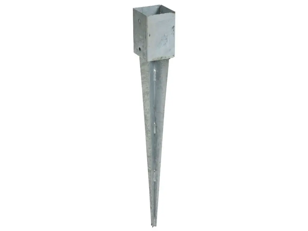 Paalvoet met pin galva voor houten paal 9 x 9