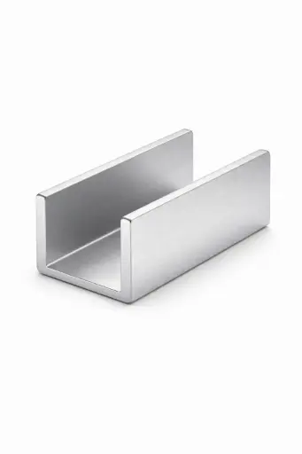 [PLHA] Plaathouder aluminium U profiel (6cm)