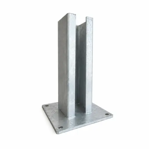 [PVAP] Paalvoet galva vloermontage voor aluminium poortpaal 10 x 10 DS Design