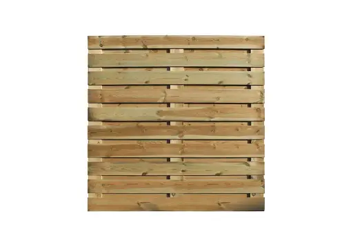 [ELSCH180VIT19] Houtscherm Vital inox gevezen 180 x 180 (19 + 3 planken)