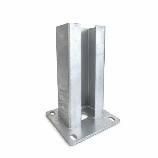 [PVAP1015] Paalvoet galva vloermontage voor aluminium poortkolom 15 x 10 DS Design