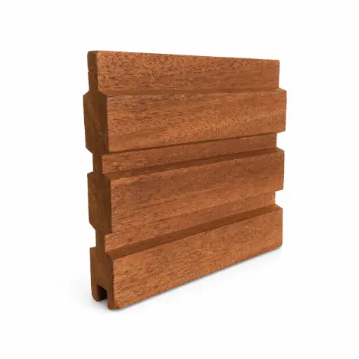 [TRIPDTAP200] Triple thermo wood ayous plank dubbelzijdig 27 x 130 nuttig x gekort op 2000 (mm)