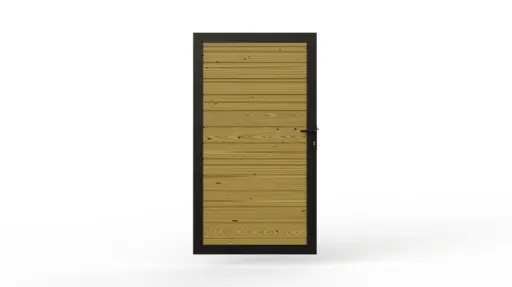 DS Design enkele draaipoort - Massief plank